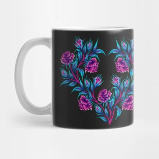 Roses - Light Pink / Blue Mug